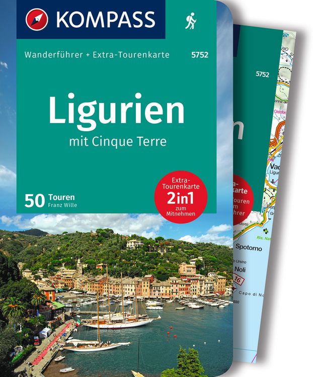 Produktbild: KOMPASS Wanderf&uuml;hrer Ligurien mit Cinque Terre, 50 Touren