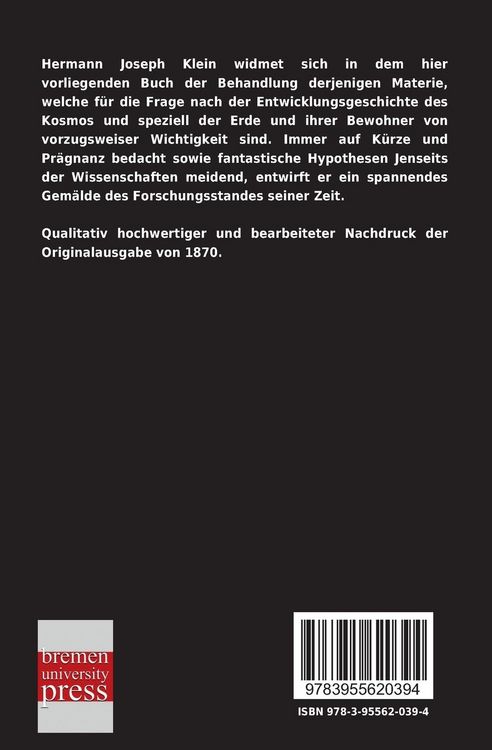 Produktbild: Entwicklungsgeschichte des Kosmos