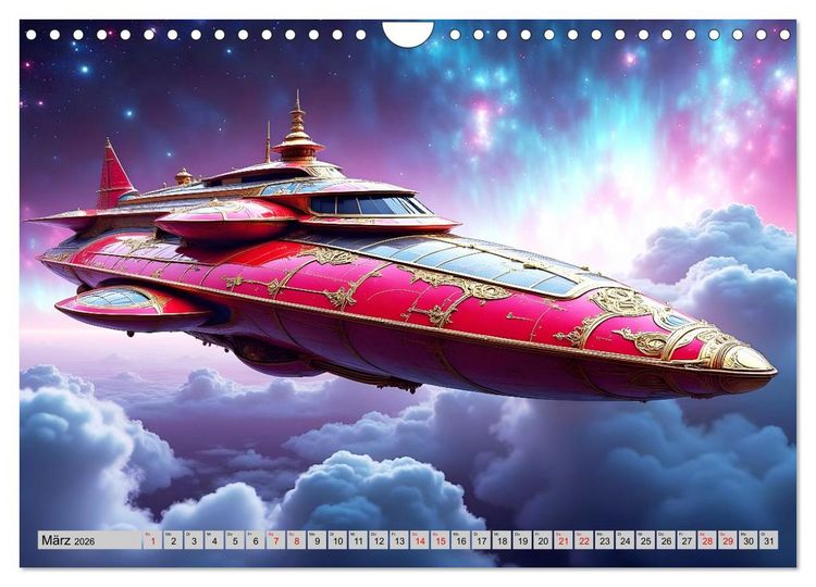 Produktbild: Kosmische Extravaganz (Wandkalender 2026 DIN A4 quer), CALVENDO Monatskalender