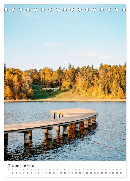 Produktbild: Lettland - Ein faszinierendes Land. (Tischkalender 2026 DIN A5 hoch), CALVENDO Monatskalender