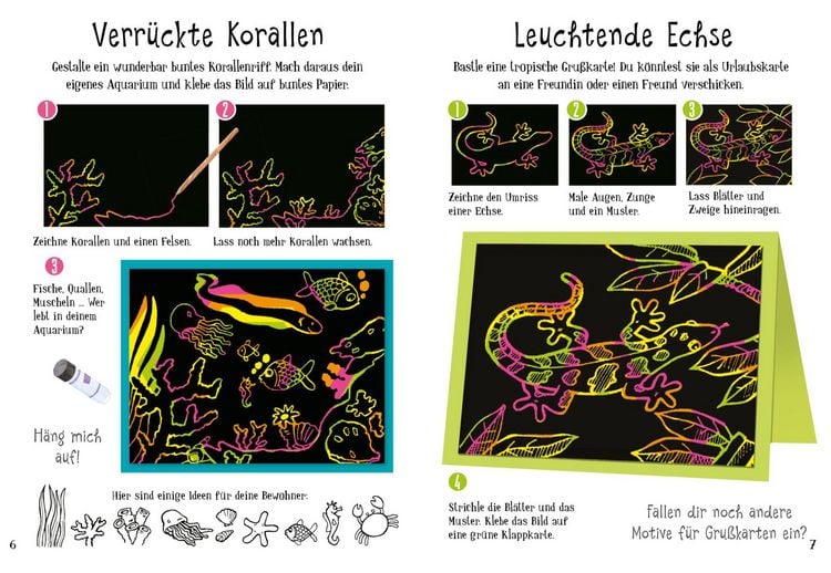 Produktbild: Kratzbilder f&uuml;r Kinder: Kreative Kratzkunst: Neon