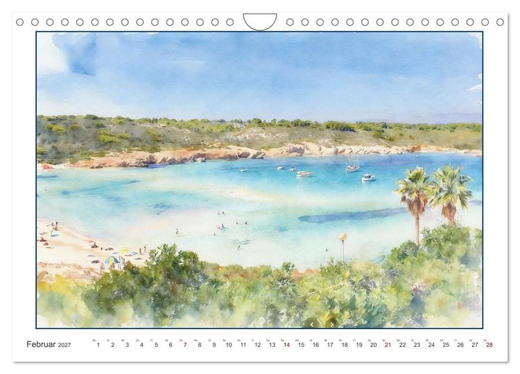 Produktbild: Beschauliches Menorca (Wandkalender 2027 DIN A4 quer), CALVENDO Monatskalender