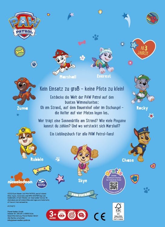 Produktbild: PAW Patrol Wimmelbuch