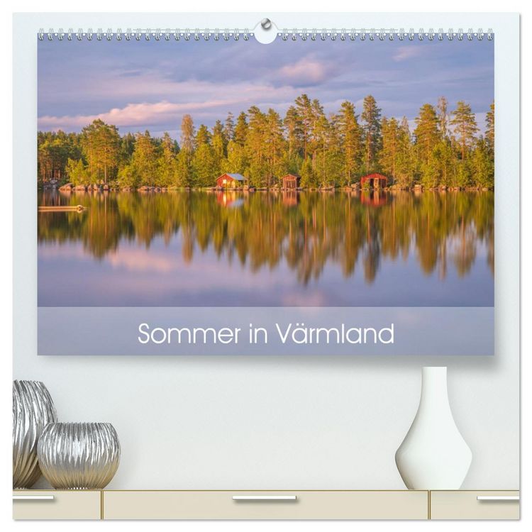 Produktbild: Schwedischer Sommer in V&auml;rmland (hochwertiger Premium Wandkalender 2026 DIN A2 quer), Kunstdruck in Hochglanz