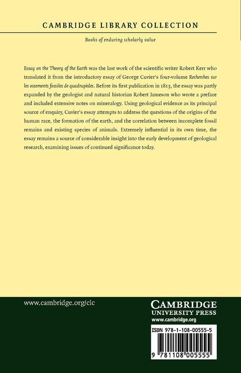 Produktbild: Essay on the Theory of the Earth