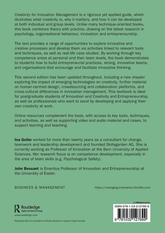 Produktbild: Creativity for Innovation Management