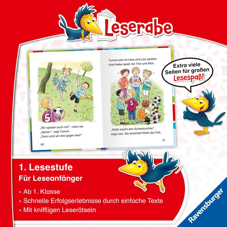 Produktbild: Leserabe Sonderausgaben - Fu&szlig;ballabenteuer zum Lesenlernen