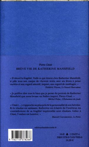 Produktbild: Br&egrave;ve vie de Katherine Mansfield