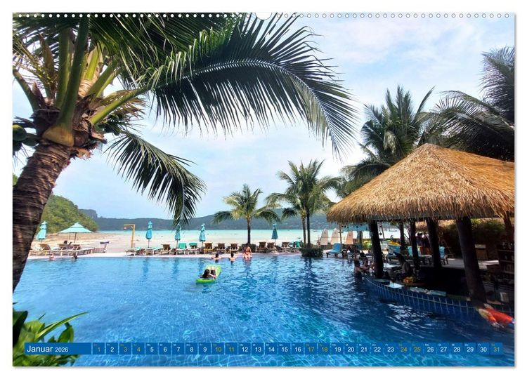Produktbild: Phi Phi Island &ndash; Thailands traumhaftes Paradies (Wandkalender 2026 DIN A2 quer), CALVENDO Monatskalender