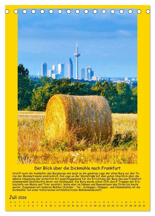 Produktbild: Gut 800 Jahre Burgholzhausen. Ein Ortsportr&auml;t in Wort und Bild 2026 (Tischkalender 2026 DIN A5 hoch), CALVENDO Monatskalender