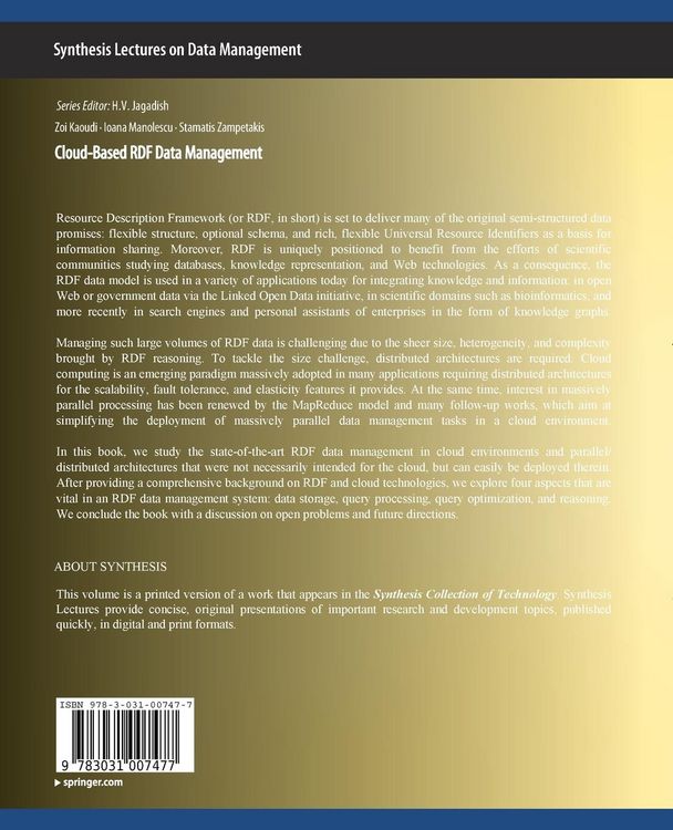 Produktbild: Cloud-Based RDF Data Management