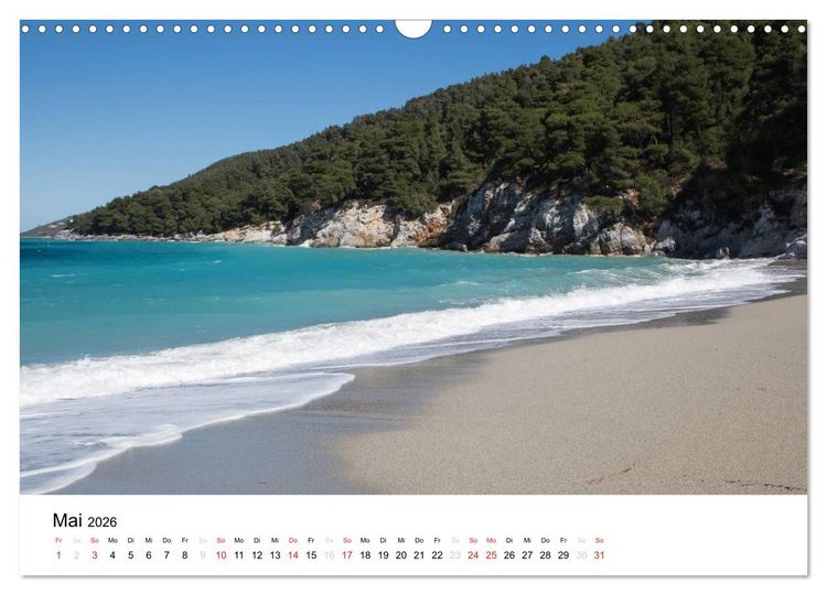 Produktbild: Al&oacute;nnisos, Ski&aacute;thos, Sk&oacute;pelos (Wandkalender 2026 DIN A3 quer), CALVENDO Monatskalender