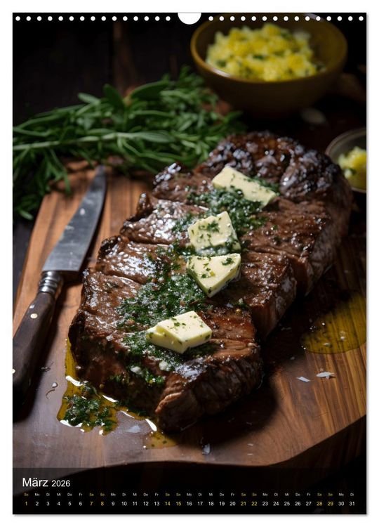 Produktbild: Meat Lovers - K&ouml;stliche Grill Abenteuer (Wandkalender 2026 DIN A3 hoch), CALVENDO Monatskalender