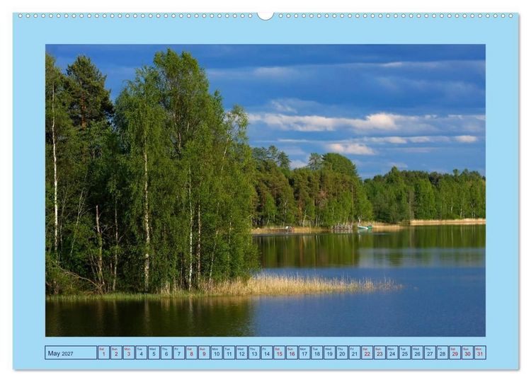 Produktbild: Fascinating Finland (High Quality Premium Wall Calendar 2027 DIN A2 landscape),CALVENDO 12 Month Wall Calendar