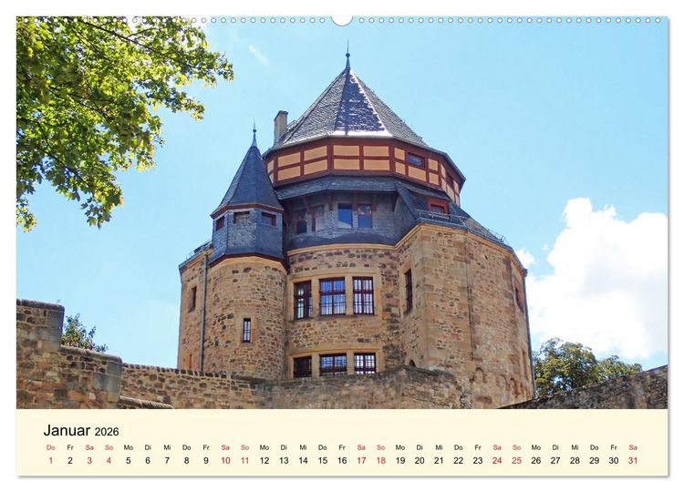 Produktbild: Sch&ouml;nes Alzey - Fachwerk, Wein und Rossmarktplatz (Wandkalender 2026 DIN A2 quer), CALVENDO Monatskalender