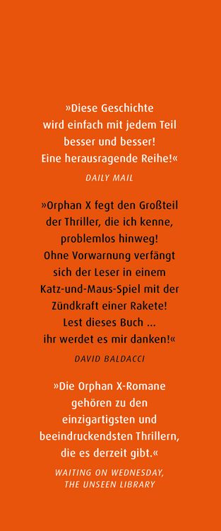 Produktbild: Der letzte Orphan. Ein Orphan X Thriller von Gregg Hurwitz