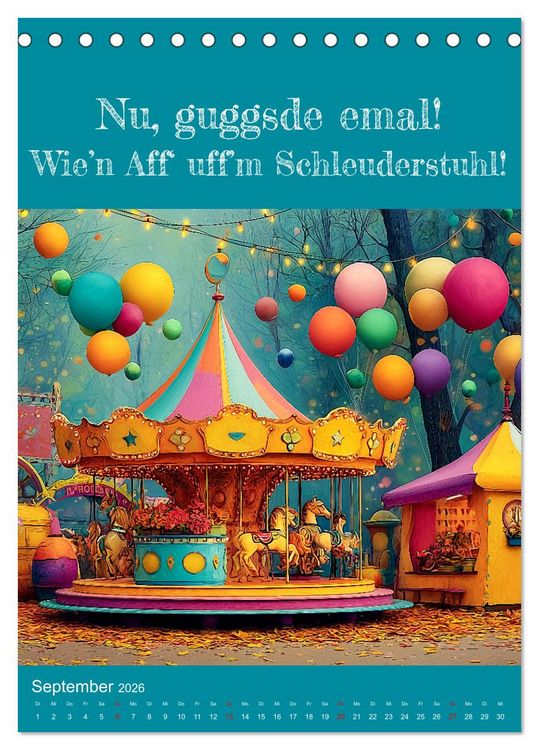 Produktbild: Erzgebirge mei Haamit - Mundart-Kalender mit s&auml;chsischem Humor (Tischkalender 2026 DIN A5 hoch), CALVENDO Monatskalender