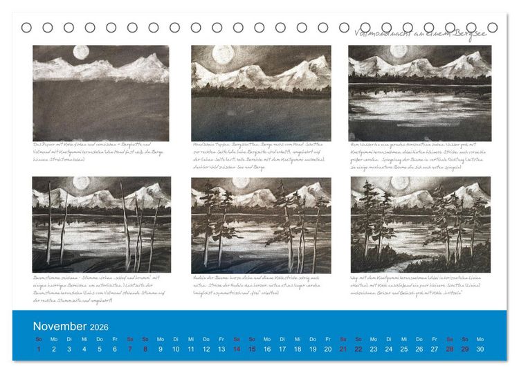 Produktbild: Mal einfach mit ! 12 ausf&uuml;hrliche Schritt f&uuml;r Schritt Anleitungen (Tischkalender 2026 DIN A5 quer), CALVENDO Monatskalender