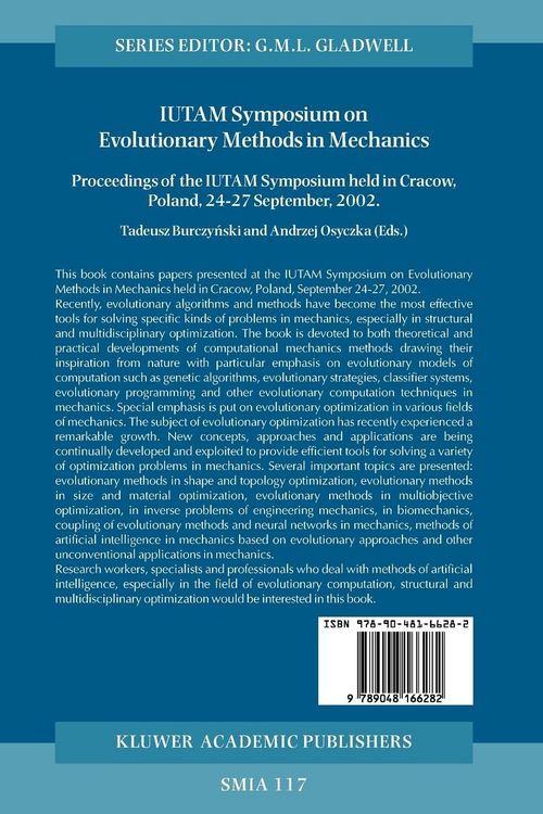 Produktbild: IUTAM Symposium on Evolutionary Methods in Mechanics