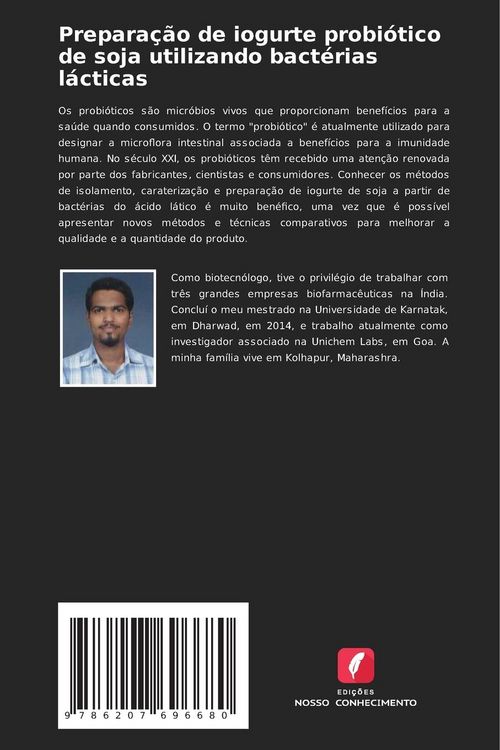 Produktbild: Prepara&ccedil;&atilde;o de iogurte probi&oacute;tico de soja utilizando bact&eacute;rias l&aacute;cticas