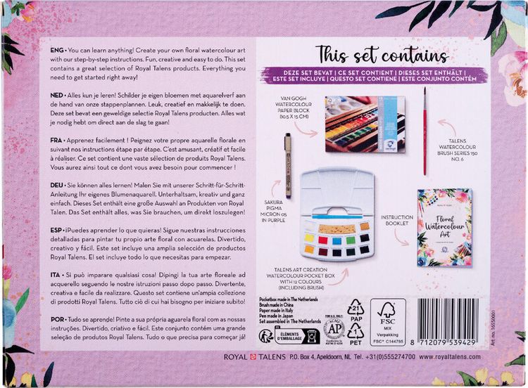 Produktbild: Blumen Aquarell Set