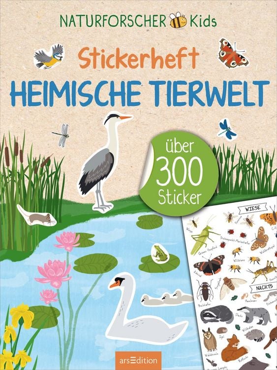 Produktbild: Naturforscher-Kids &ndash; Stickerheft Heimische Tierwelt