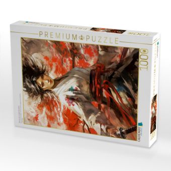 Produktbild: CALVENDO Puzzle Samurai, die mutigste K&auml;mpferin | 1000 Teile Lege-Gr&ouml;&szlig;e 64x48cm Foto-Puzzle f&uuml;r gl&uuml;ckliche Stunden
