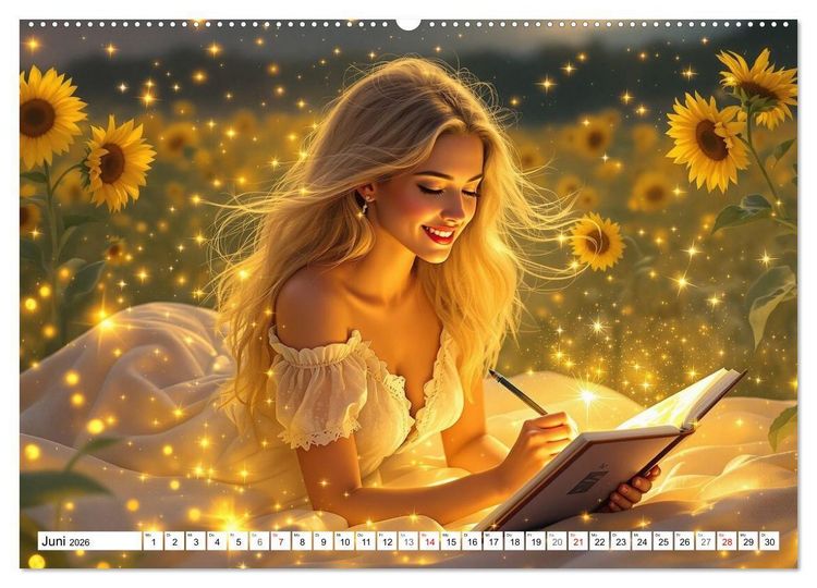 Produktbild: Lichtgefl&uuml;ster (Wandkalender 2026 DIN A2 quer), CALVENDO Monatskalender