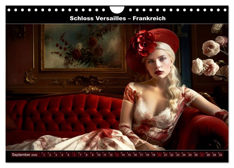 Produktbild: Model-Shooting weltweit mit der k&uuml;nstlichen Intelligenz (Wandkalender 2026 DIN A4 quer), CALVENDO Monatskalender
