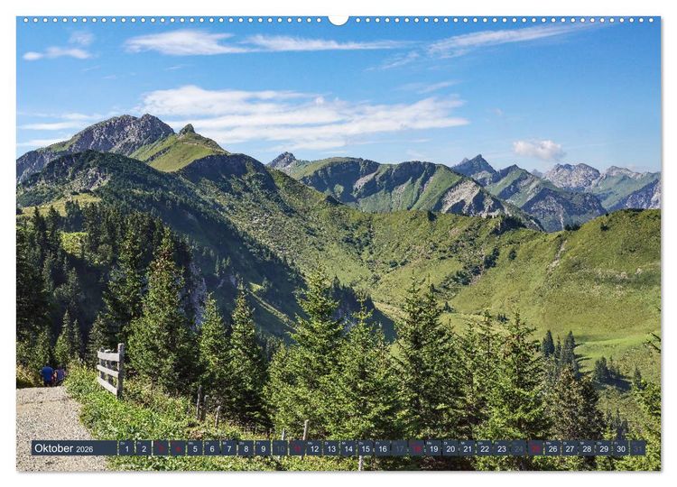 Produktbild: Allg&auml;uer Bergidyll (Wandkalender 2026 DIN A2 quer), CALVENDO Monatskalender