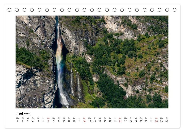 Produktbild: Magisches Nordland. Eine Reise in das Herz Skandinaviens (Tischkalender 2026 DIN A5 quer), CALVENDO Monatskalender