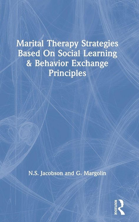 Produktbild: Marital Therapy Strategies Based On Social Learning & Behavior Exchange Principles