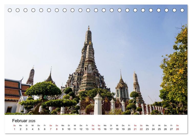 Produktbild: 3 Tage Bangkog (Tischkalender 2026 DIN A5 quer), CALVENDO Monatskalender