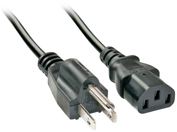 Produktbild: LINDY Strom Anschlusskabel [1x USA-Stecker - 1x Kaltger&auml;te-Buchse C13] 2.00 m Schwarz