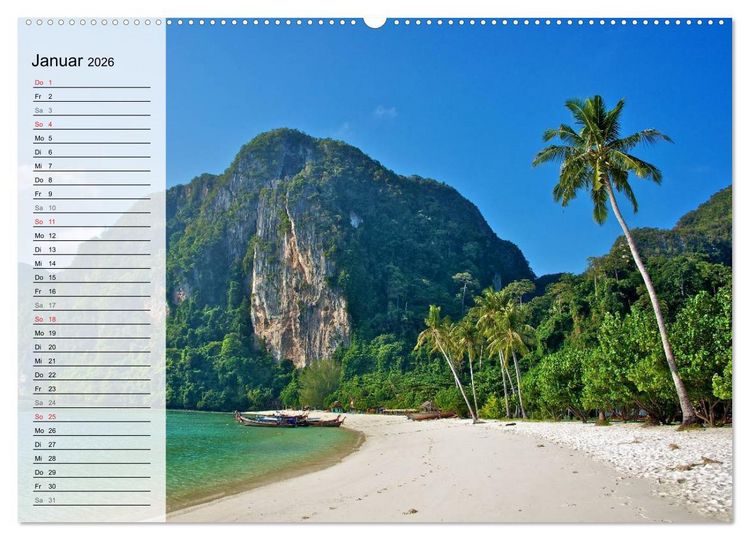 Produktbild: Mein Thailand - Geburtstagskalender (hochwertiger Premium Wandkalender 2026 DIN A2 quer), Kunstdruck in Hochglanz