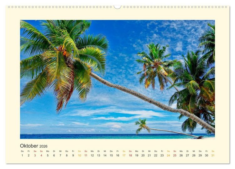 Produktbild: Malediven - mein Traum (hochwertiger Premium Wandkalender 2026 DIN A2 quer), Kunstdruck in Hochglanz
