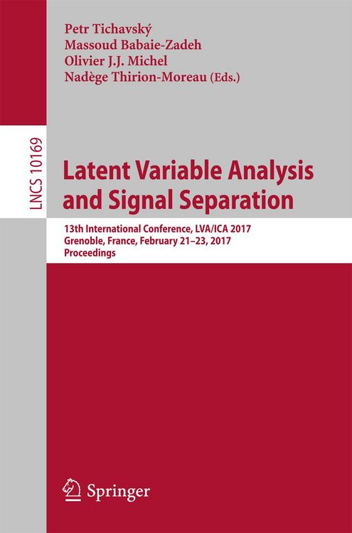 Produktbild: Latent Variable Analysis and Signal Separation