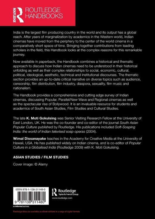 Produktbild: Routledge Handbook of Indian Cinemas