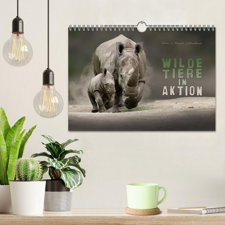 Produktbild: WILDE TIERE IN AKTION (Wandkalender 2026 DIN A4 quer), CALVENDO Monatskalender