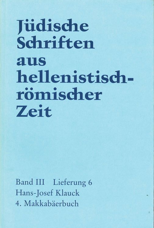 Produktbild: 4. Makkab&auml;erbuch
