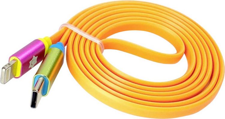 Produktbild: CALLIOPE USB Kabel C > Lightning Daten-/Strom-Kabel Calliope [1x USB-C&reg; Stecker - 1x Apple Lightning-Stecker] 1 m Orange