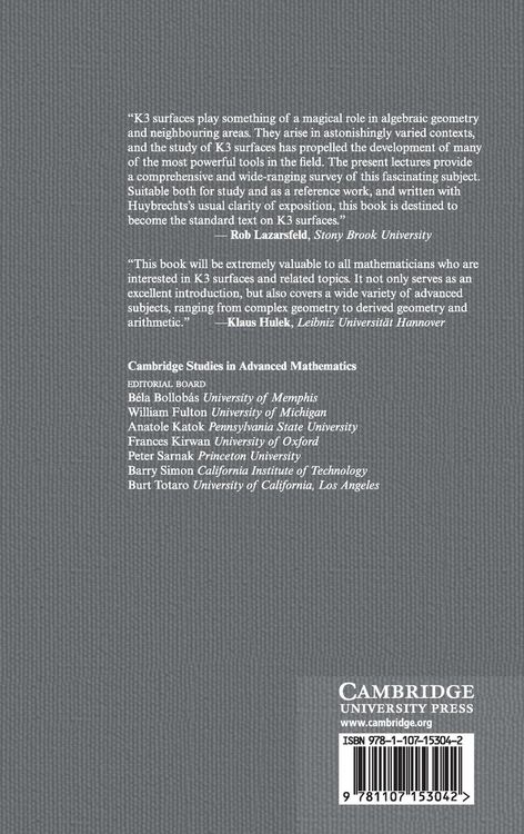 Produktbild: Lectures on K3 Surfaces
