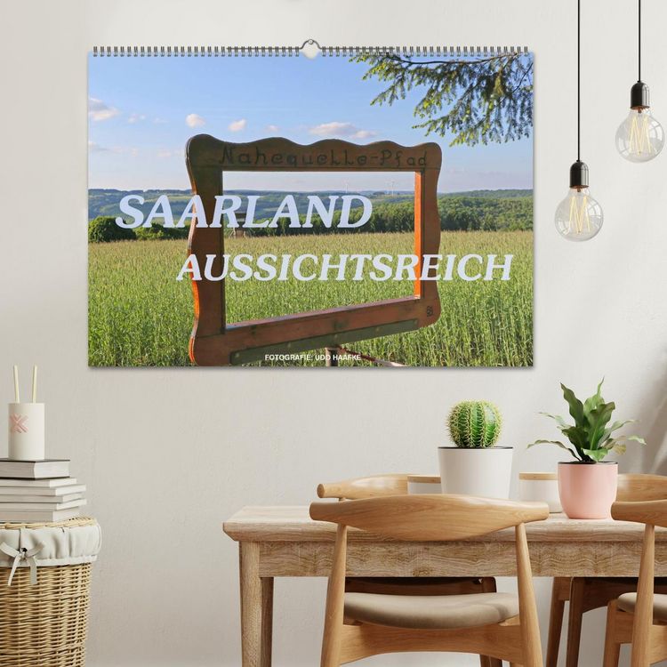 Produktbild: SAARLAND - AUSSICHTSREICH (Wandkalender 2026 DIN A2 quer), CALVENDO Monatskalender