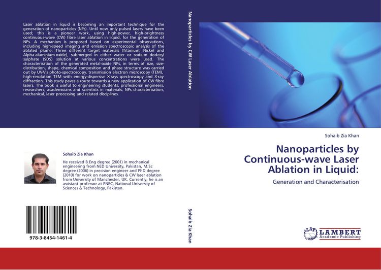Produktbild: Nanoparticles by Continuous-wave Laser Ablation in Liquid: