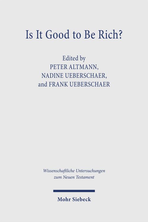Produktbild: Is It Good to Be Rich?