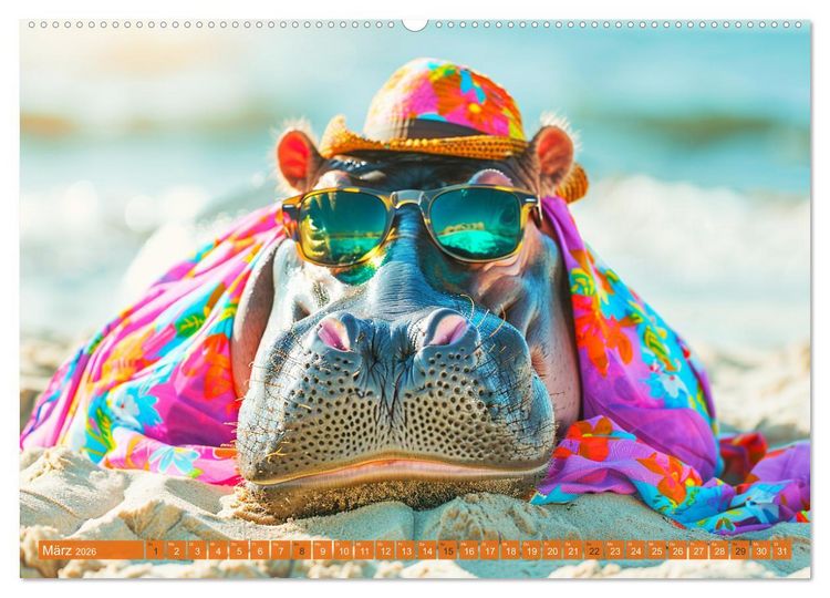 Produktbild: Big & Beautiful. Tierische Plus Size Models. Elefanten und Co. (hochwertiger Premium Wandkalender 2026 DIN A2 quer), Kunstdruck in Hochglanz