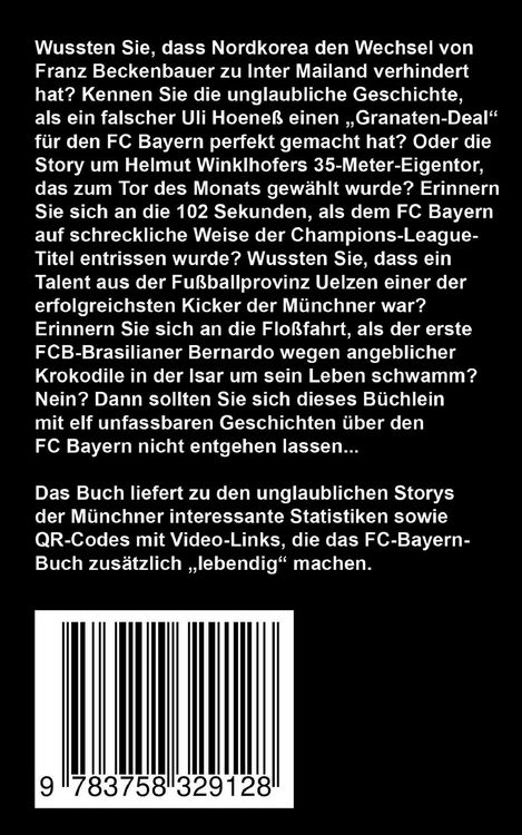 Produktbild: Elf unfassbare Geschichten &uuml;ber den FC Bayern
