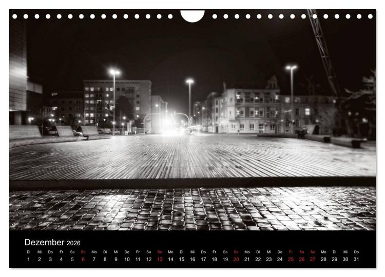 Produktbild: Bremerhaven - Blickpunkte Schwarzwei&szlig; (Wandkalender 2026 DIN A4 quer), CALVENDO Monatskalender