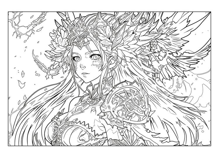 Produktbild: Manga Malbuch f&uuml;r M&auml;dchen ab 8 Jahren mit 52 Ausmalbildern