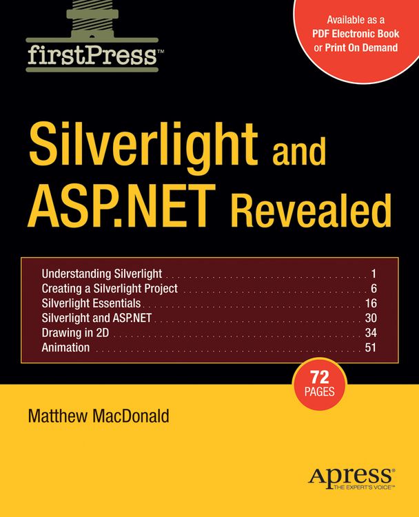 Produktbild: Silverlight and ASP.NET Revealed